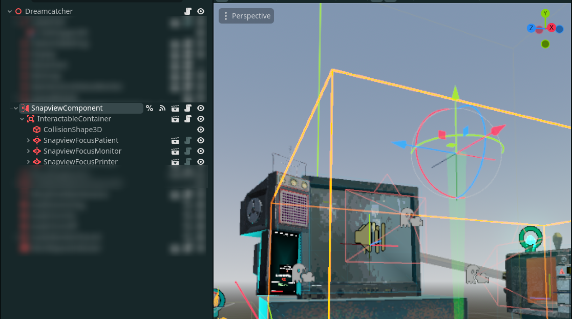 Snapview component on the DREAMCATCHER